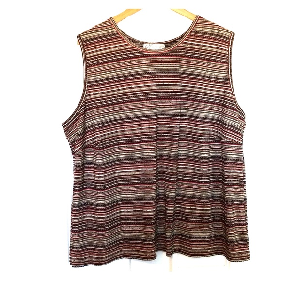 Dress Barn Tops Dressbarn Woman Striped Tank Top Size 2224